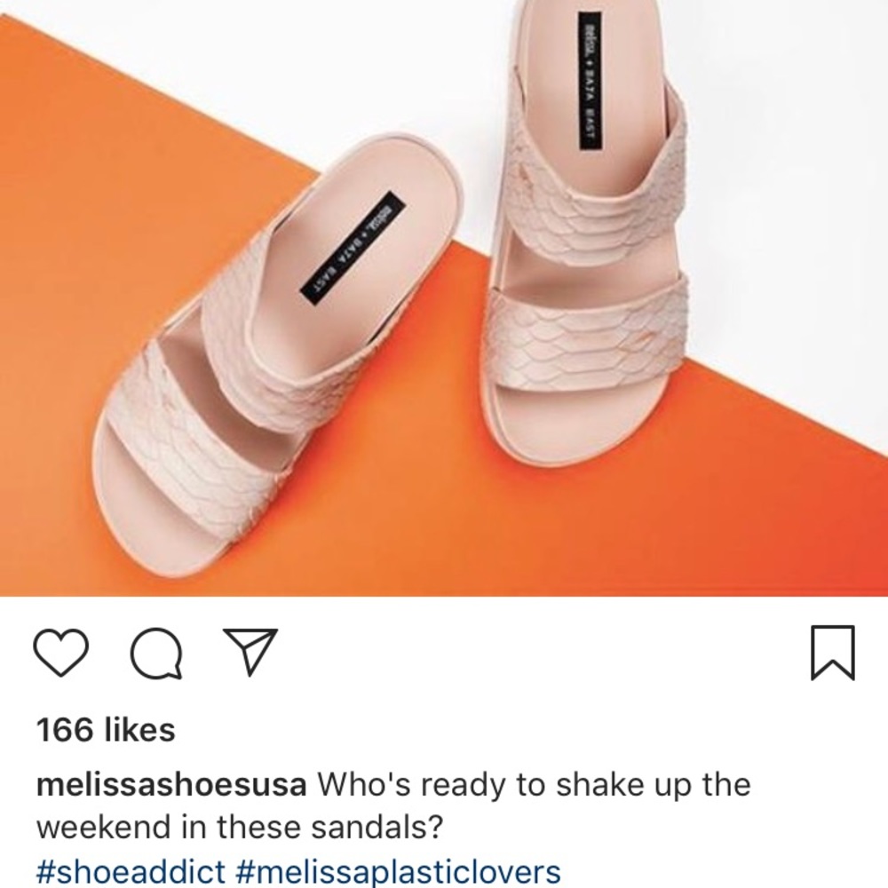 Pink Melissa Shoes Python Sandal - image 1